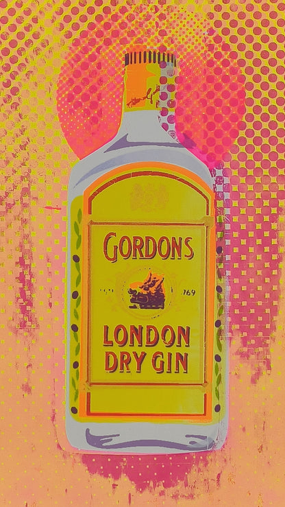 GORDON'S GIN SCREENPRINT (orange) 08/20