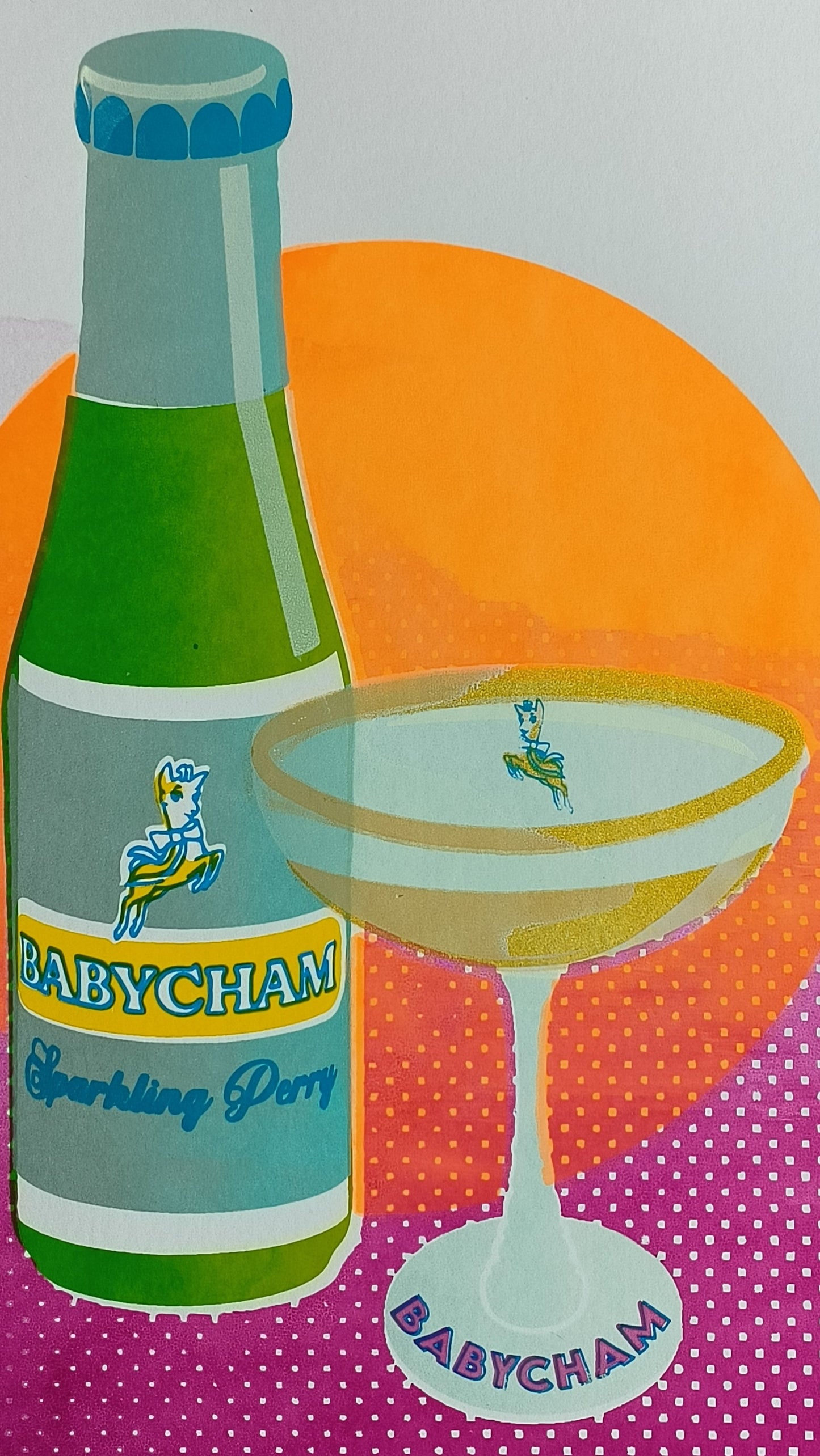 BABYCHAM SCREENPRINT 09/14